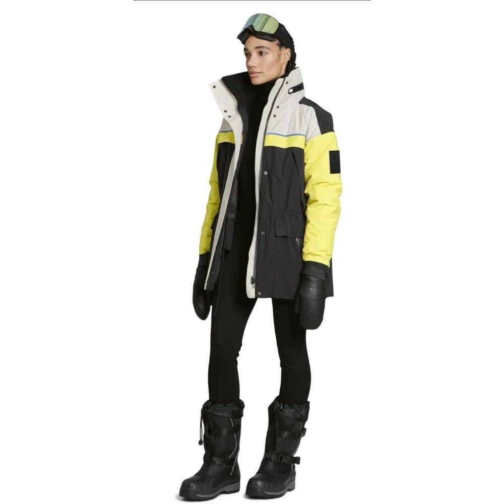 NWT Ski-Doo Typha X KANUK Women's Medium Hi-Vis Snow Jacket Winter Parka Black